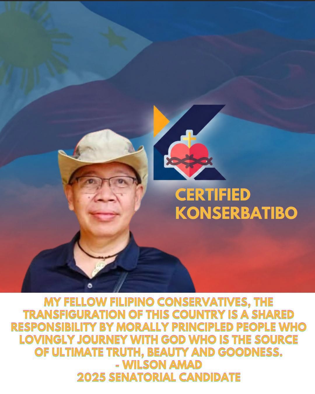 2025 Senatorial Candidate Wilson Amad is now officially an affiliate member of the Conservatives of the Philippines